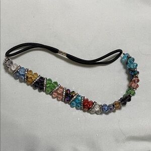 Multicolor Crystal Beaded Headband